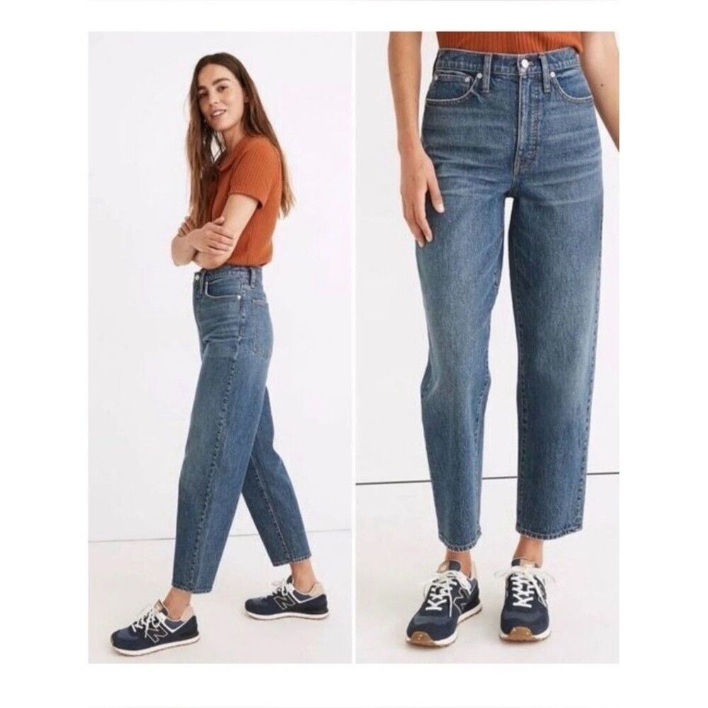 Madewell Balloon Jeans in Corson Wash size 27 Tapered Leg Casual Travel Relaxed